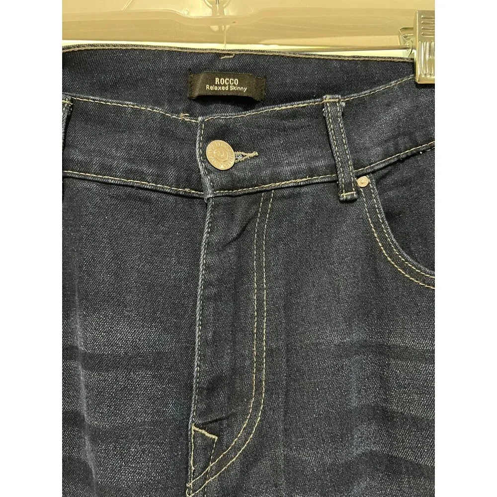 True Religion Rocco Relaxed Skinny Jeans w/Gray NWT -  MSRP‎ $159 Size